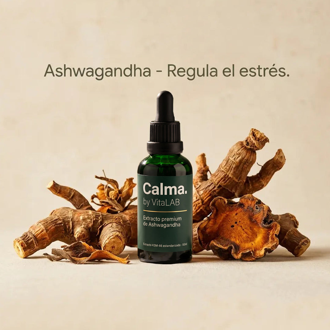 Calma — Extracto premium de Ashwagandha KSM-66 · 50 ml