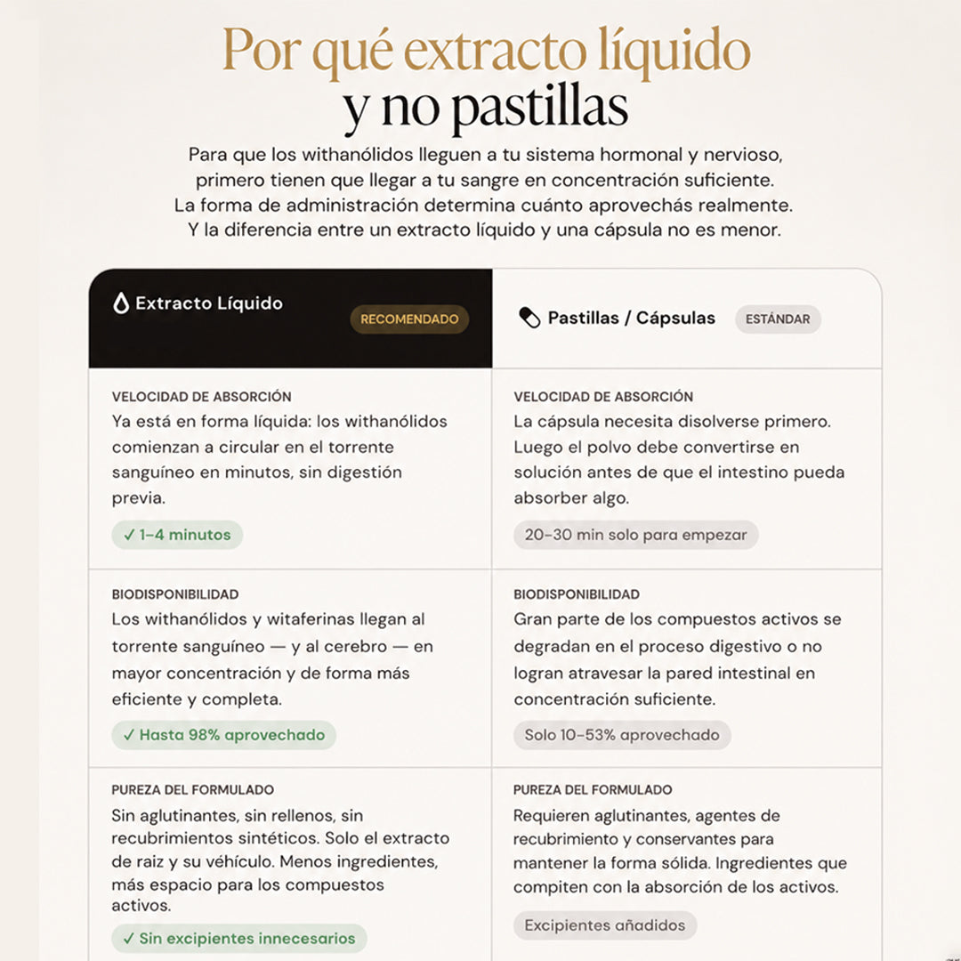 Calma — Extracto premium de Ashwagandha KSM-66 · 50 ml